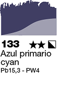 COLORES AL OLEO - AZUL PRIMARIO CYAN, 60 ML
