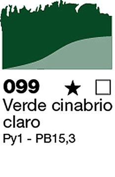 COLORES AL OLEO - VERDE CINABRIO CLARO, 120 ML