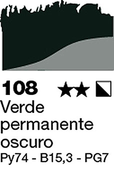 COLORES AL OLEO - VERDE PERMANENTE OSCURO, 120 ML
