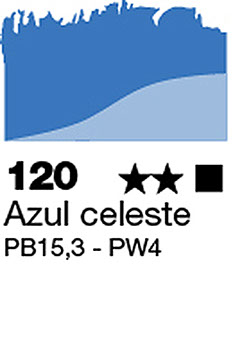 COLORES AL OLEO - AZUL CELESTE, 120 ML